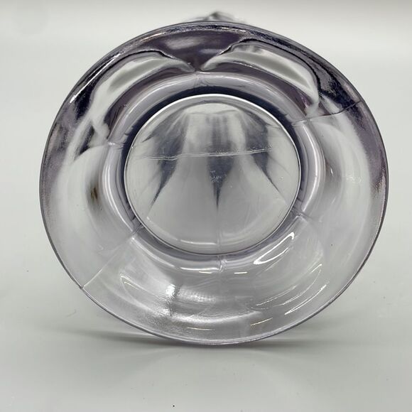Vintage Amethyst Glass Vase Six Paneled Art Nouveau Imperial Glass Purple Lilac - Picture 14 of 16